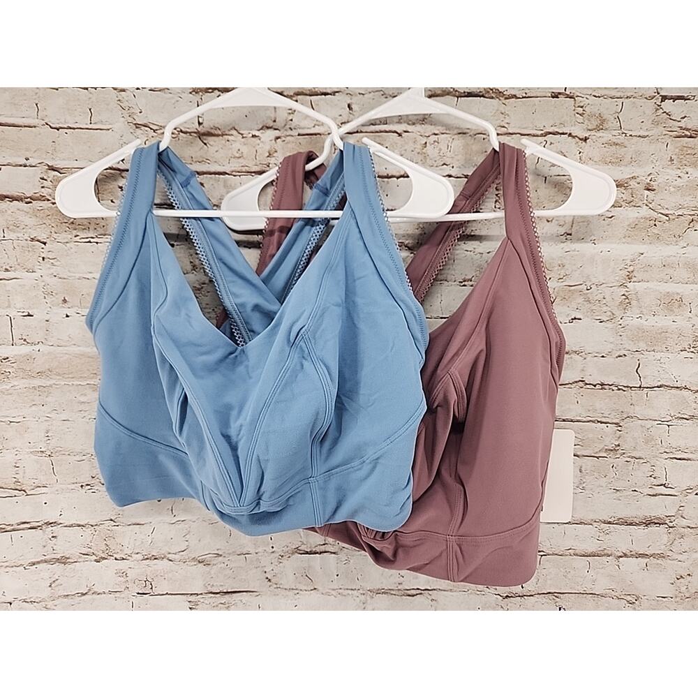 NEW Set Of 2 Pheonix Bergen Lace Trip Bra Size 3X C-DD Super Soft Sports Bra